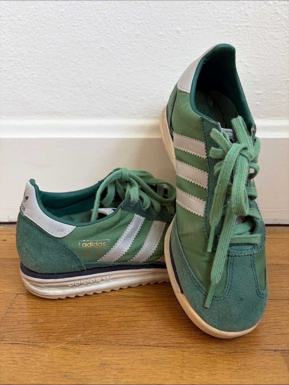 adidas SL 72 Green & White Retro Sneakers